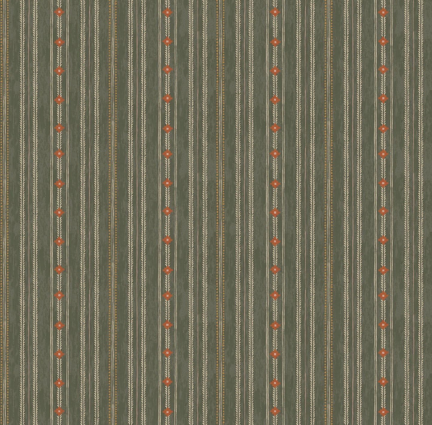 Arrow Stitch Wallpaper - Hickory