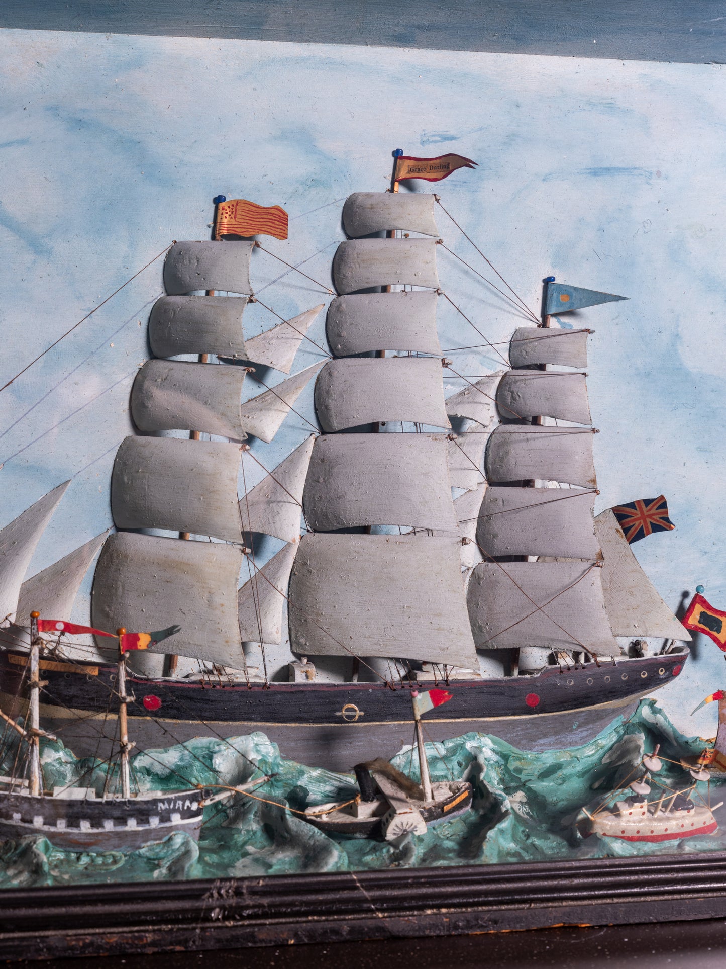 An early 20th Century Ship Diorama
