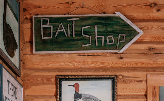 "Bait Shop" Wooden Sign
