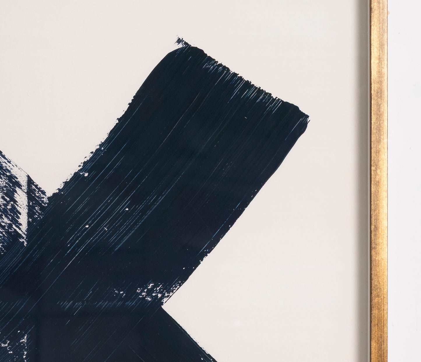 "X Marks the Spot Blue" Framed Print