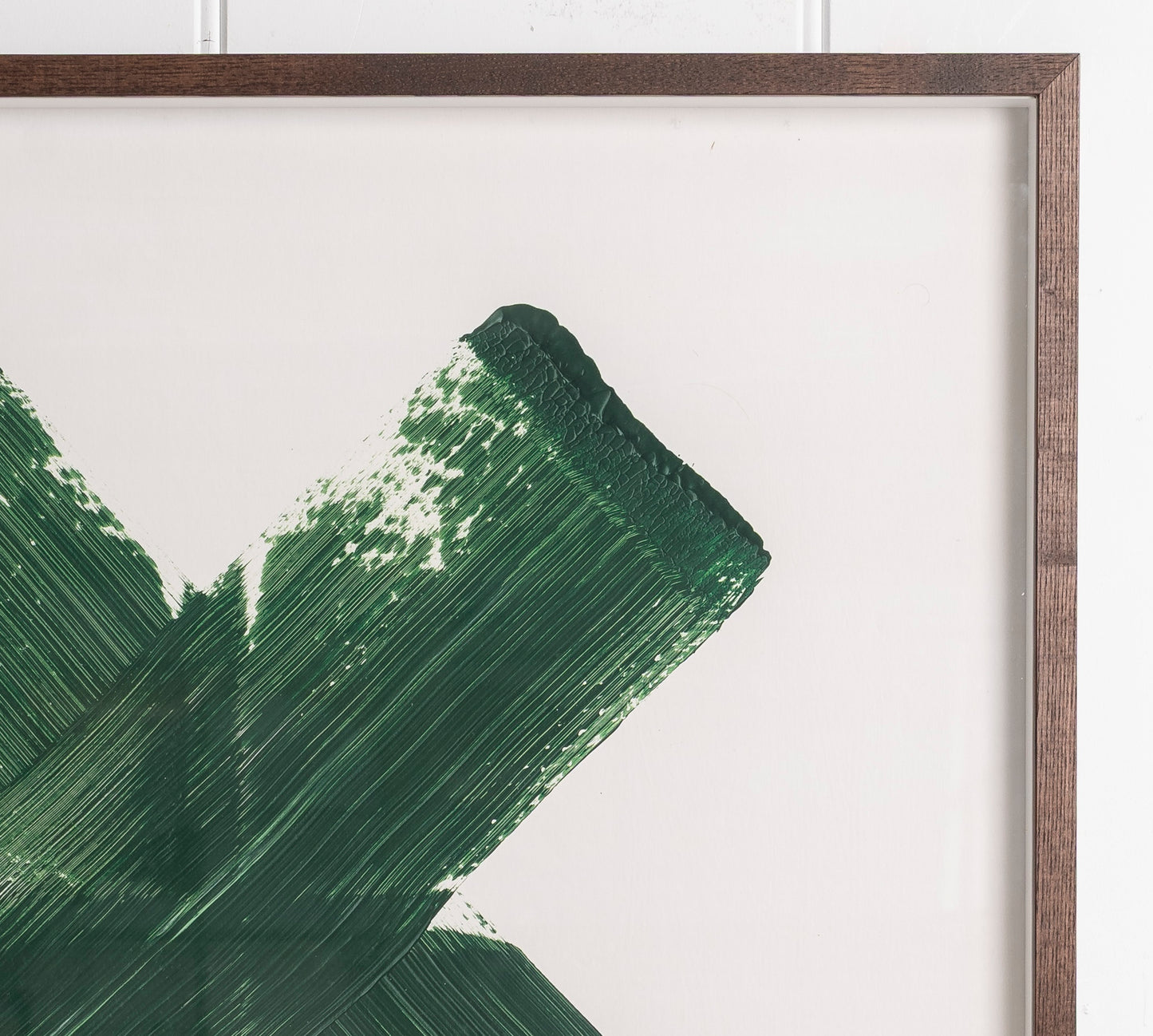 "X Marks the Spot Green" Framed Print