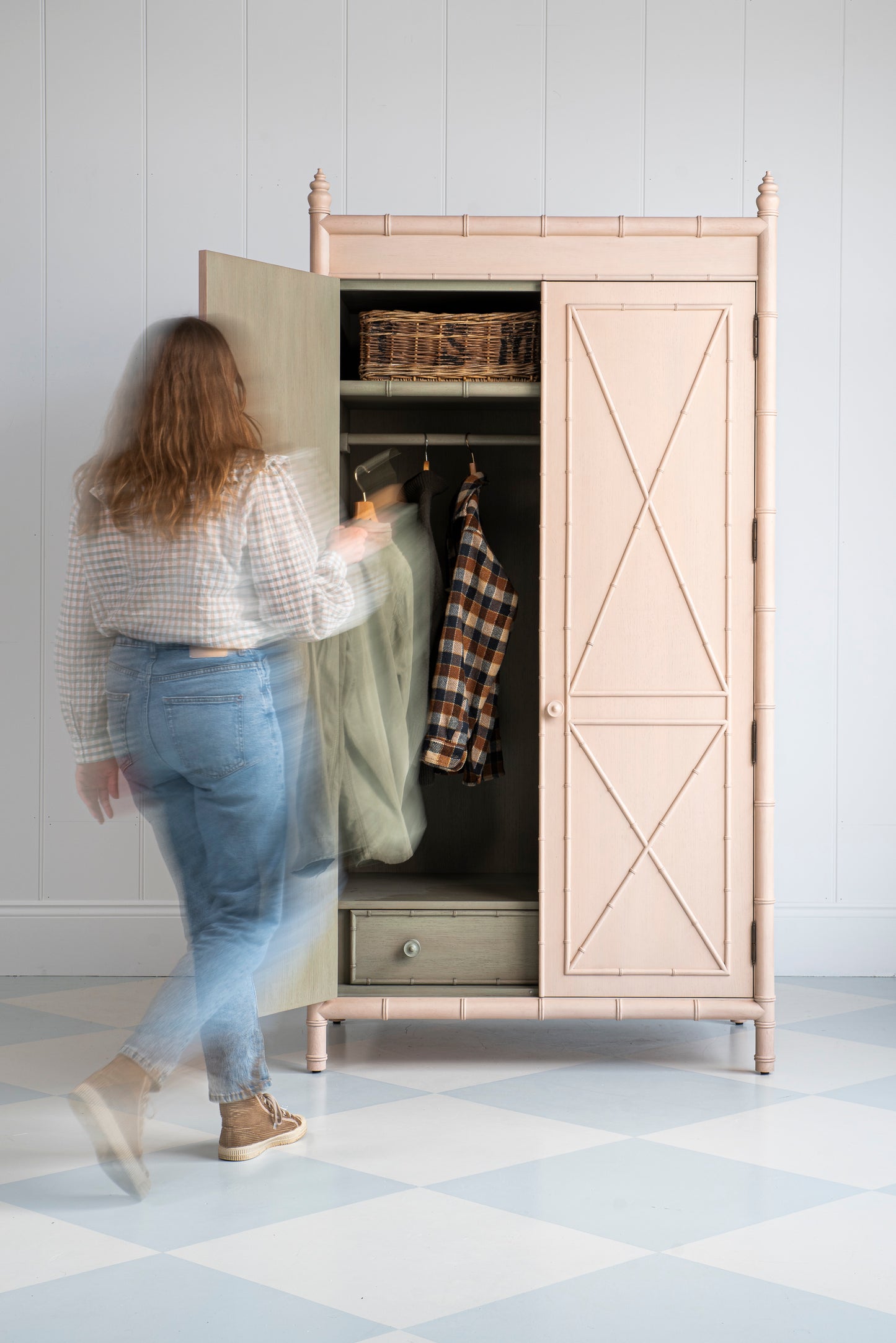 Bamboo Wardrobe - Plaster Pink