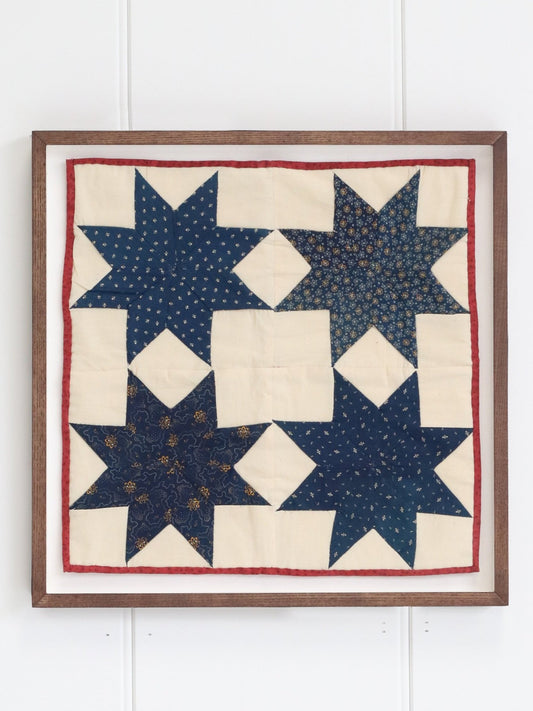 Framed American Patchwork Quilt
