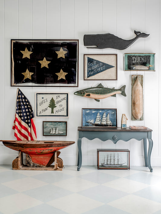 19th Century Sailor-Made Ship Diorama