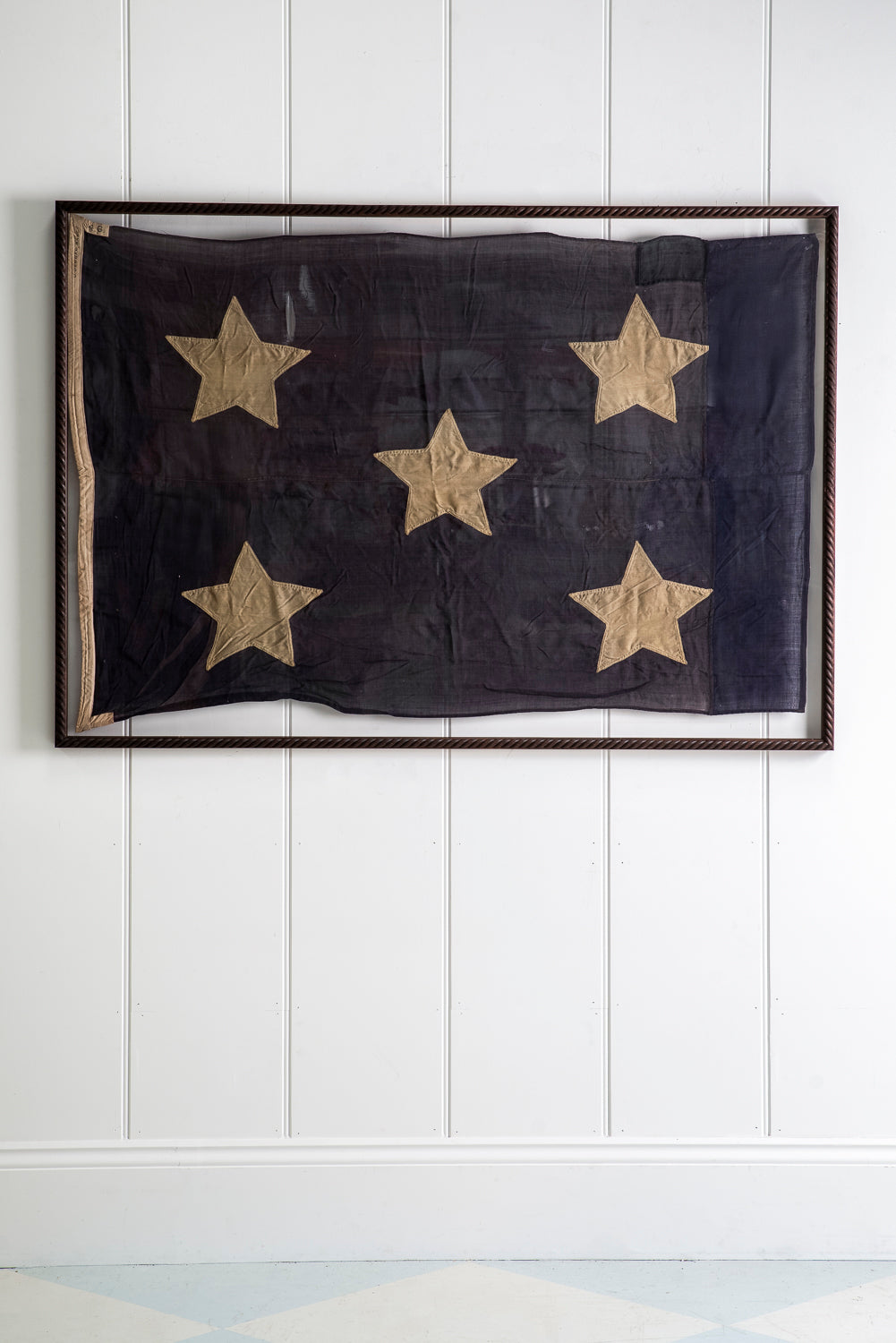 Folky Star Framed Flag