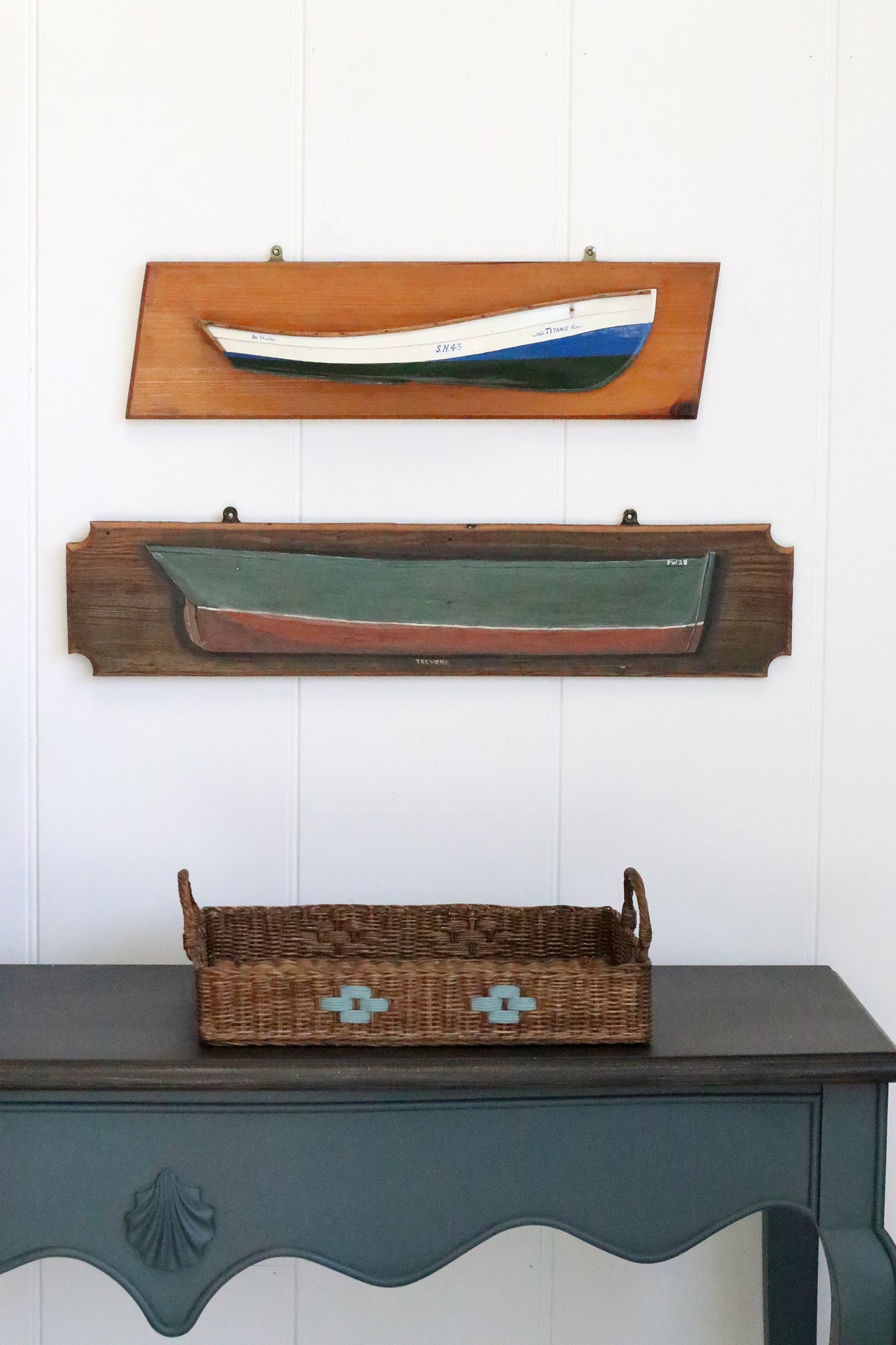 Trevone Bay Half Hull Painting