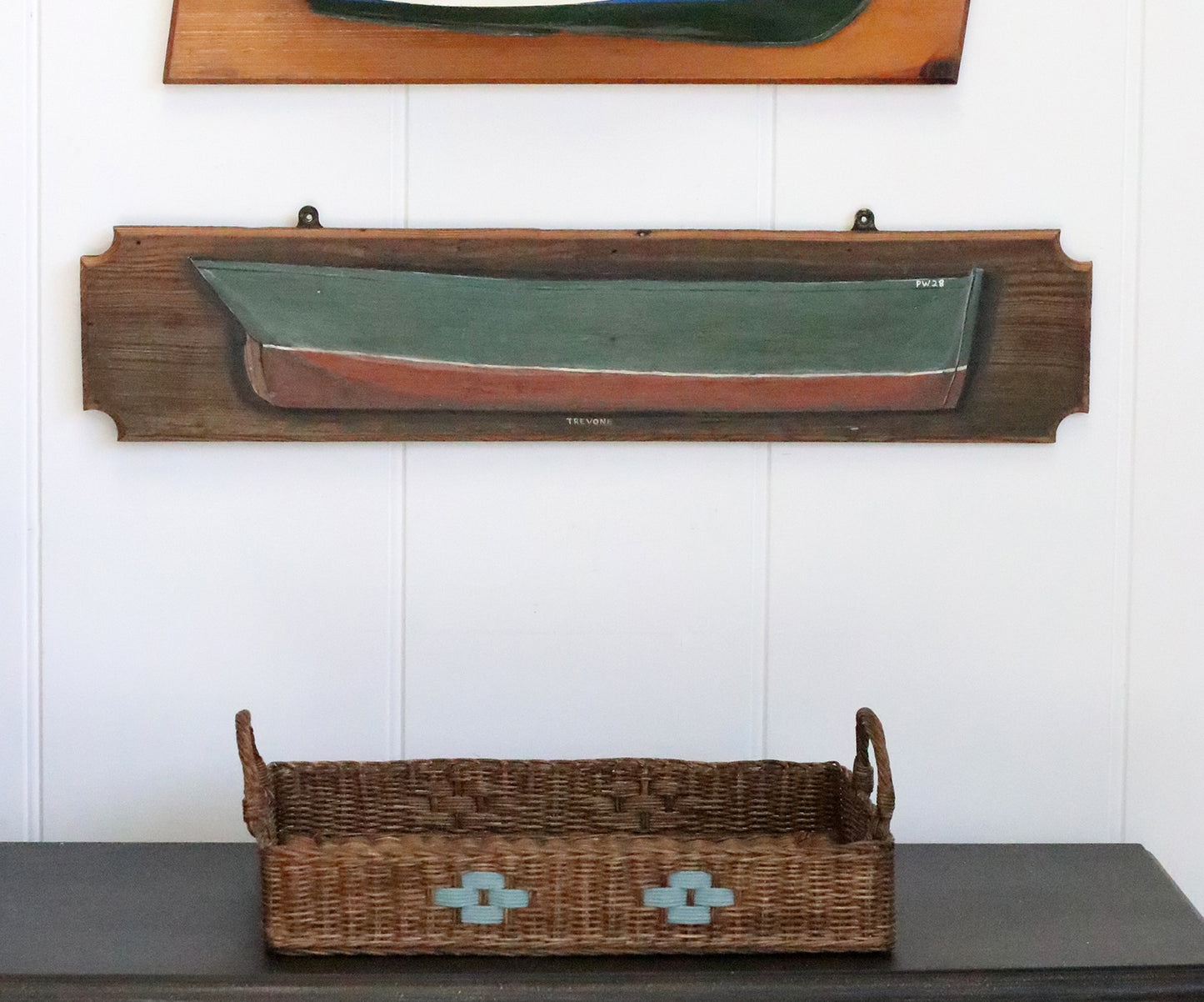 Trevone Bay Half Hull Painting