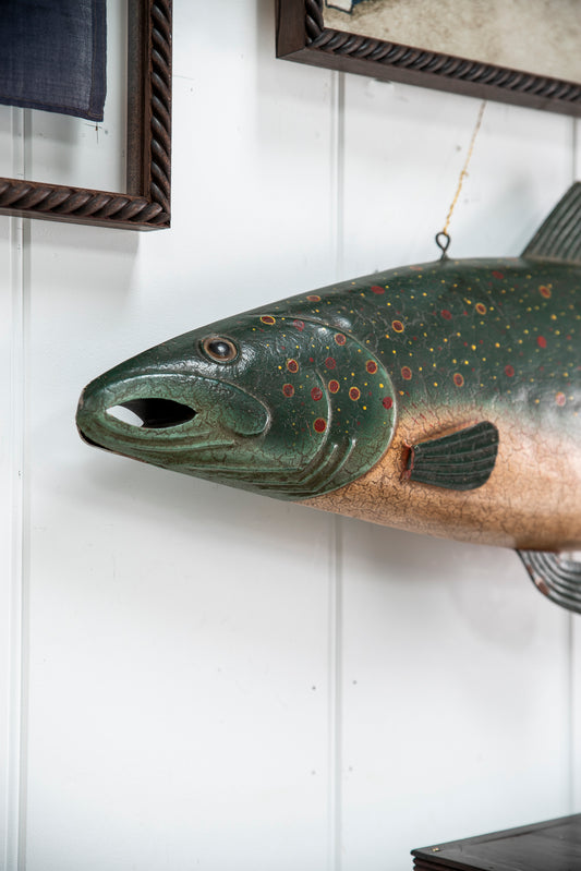 Hanging Metal Salmon