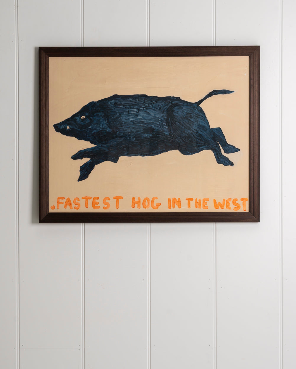 "Fastest Hog in the West" Framed Print