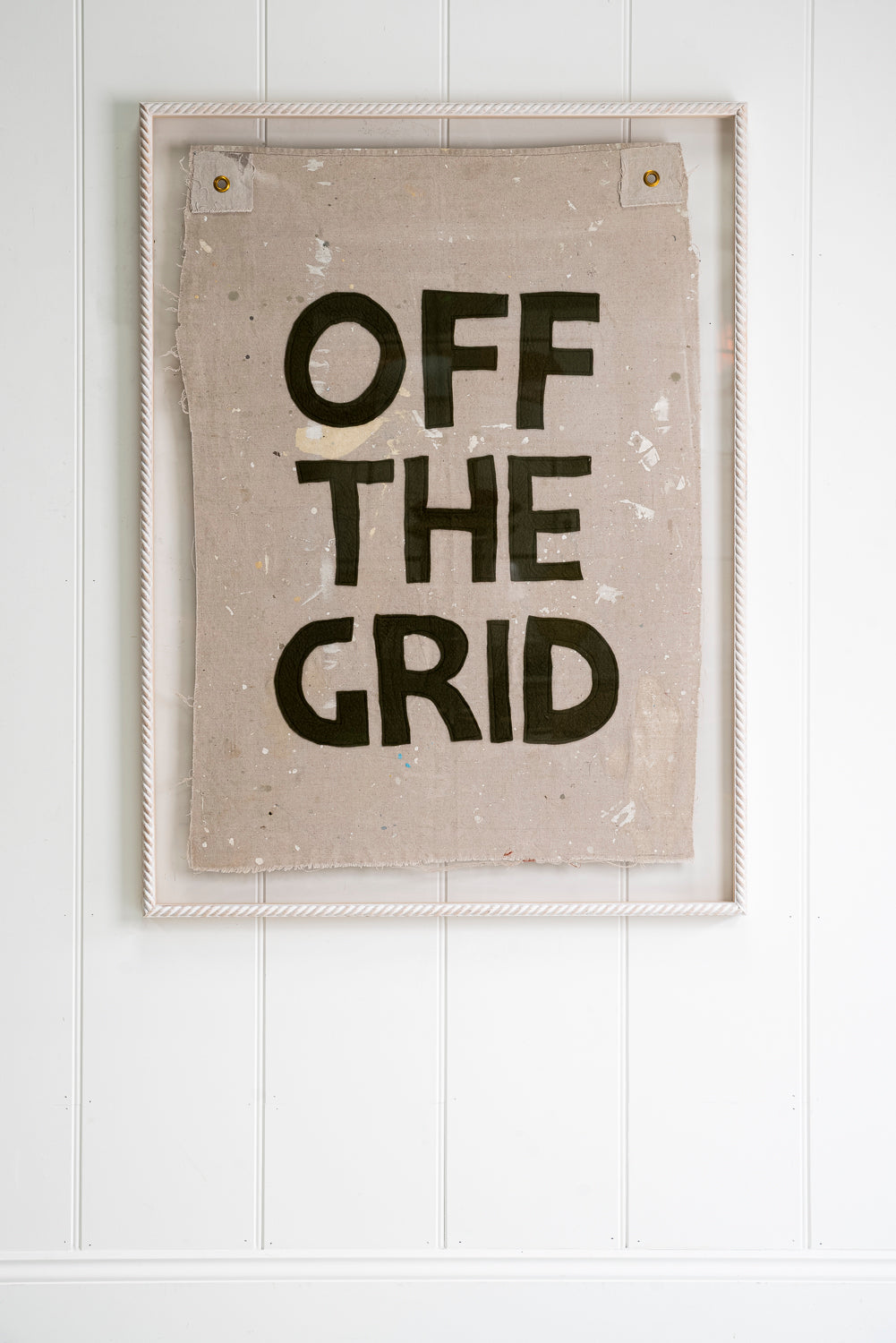 "Off the Grid" Framed Flag