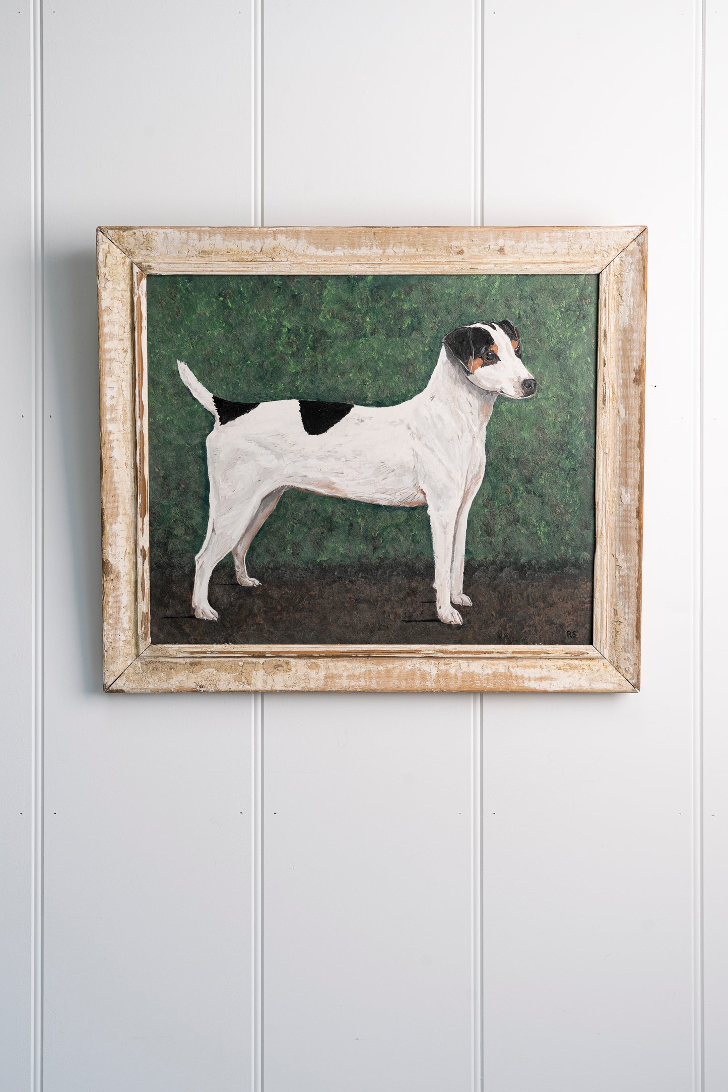 Folk Art Painting of Jack Russel