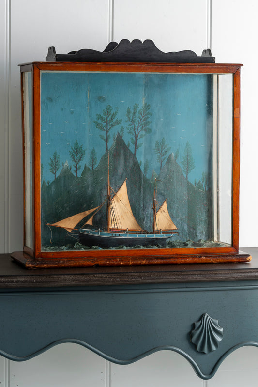 19th Century Sailing Ship Diorama