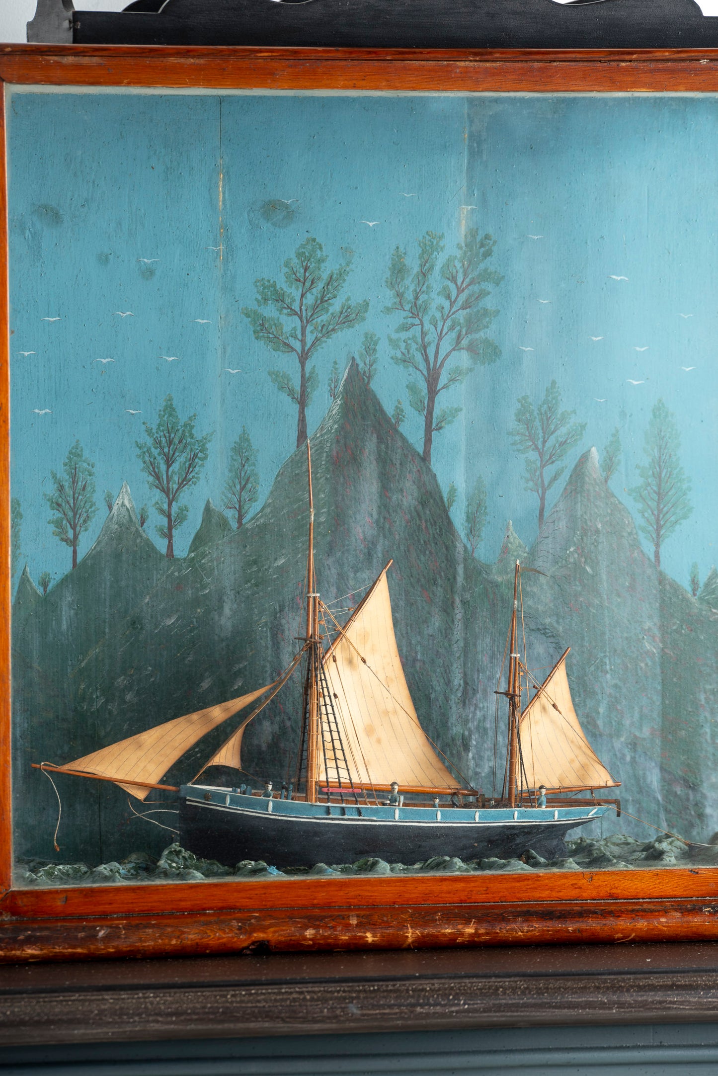 19th Century Sailing Ship Diorama