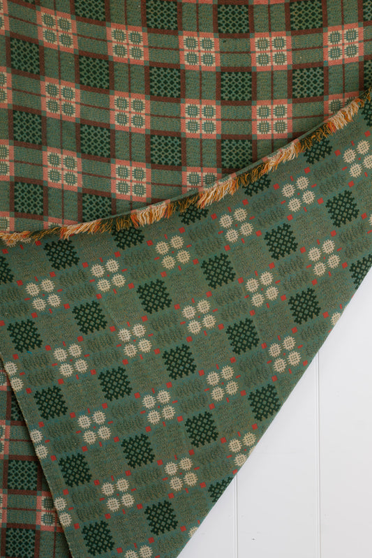 Vintage Green Welsh Blanket