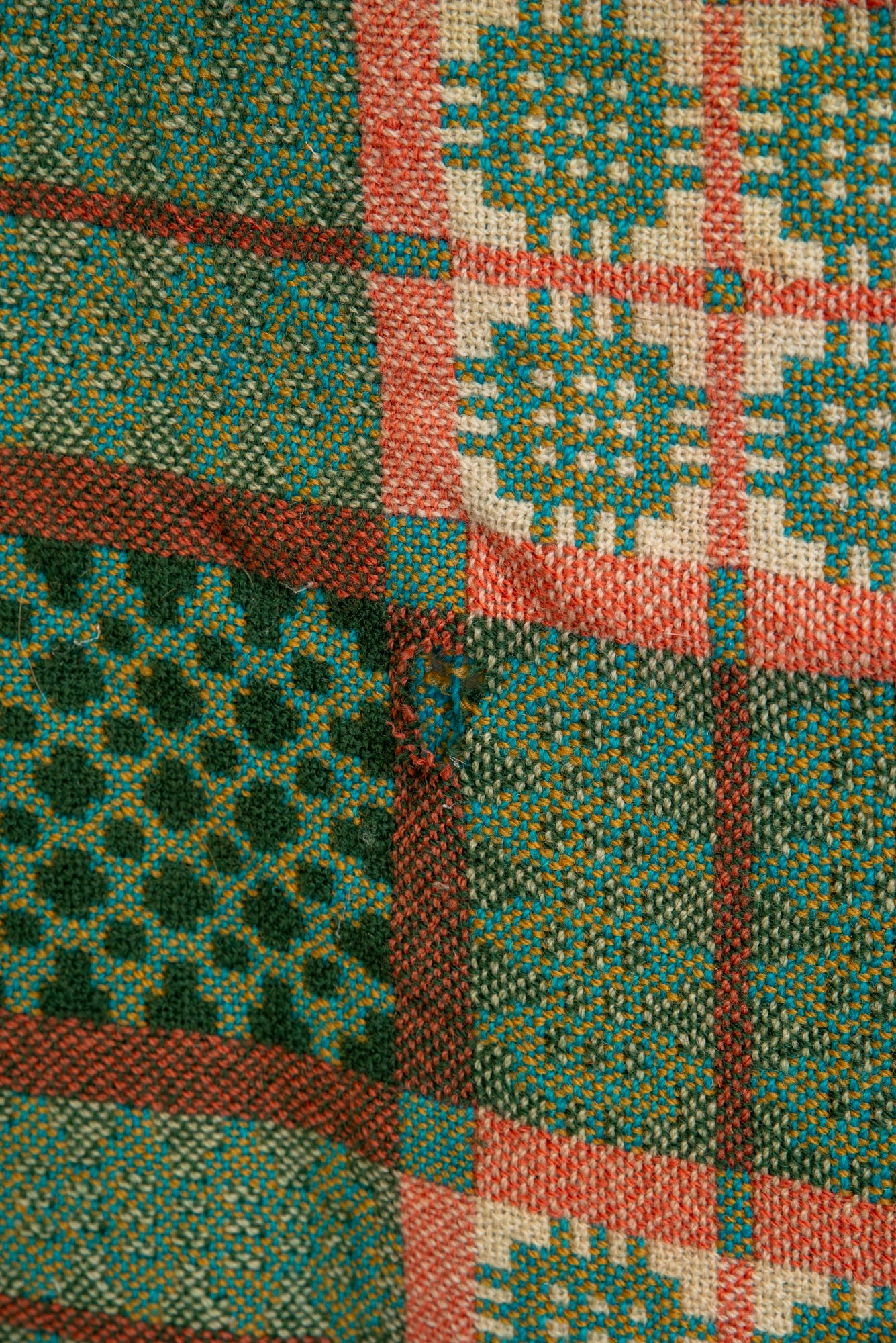 Vintage Green Welsh Blanket