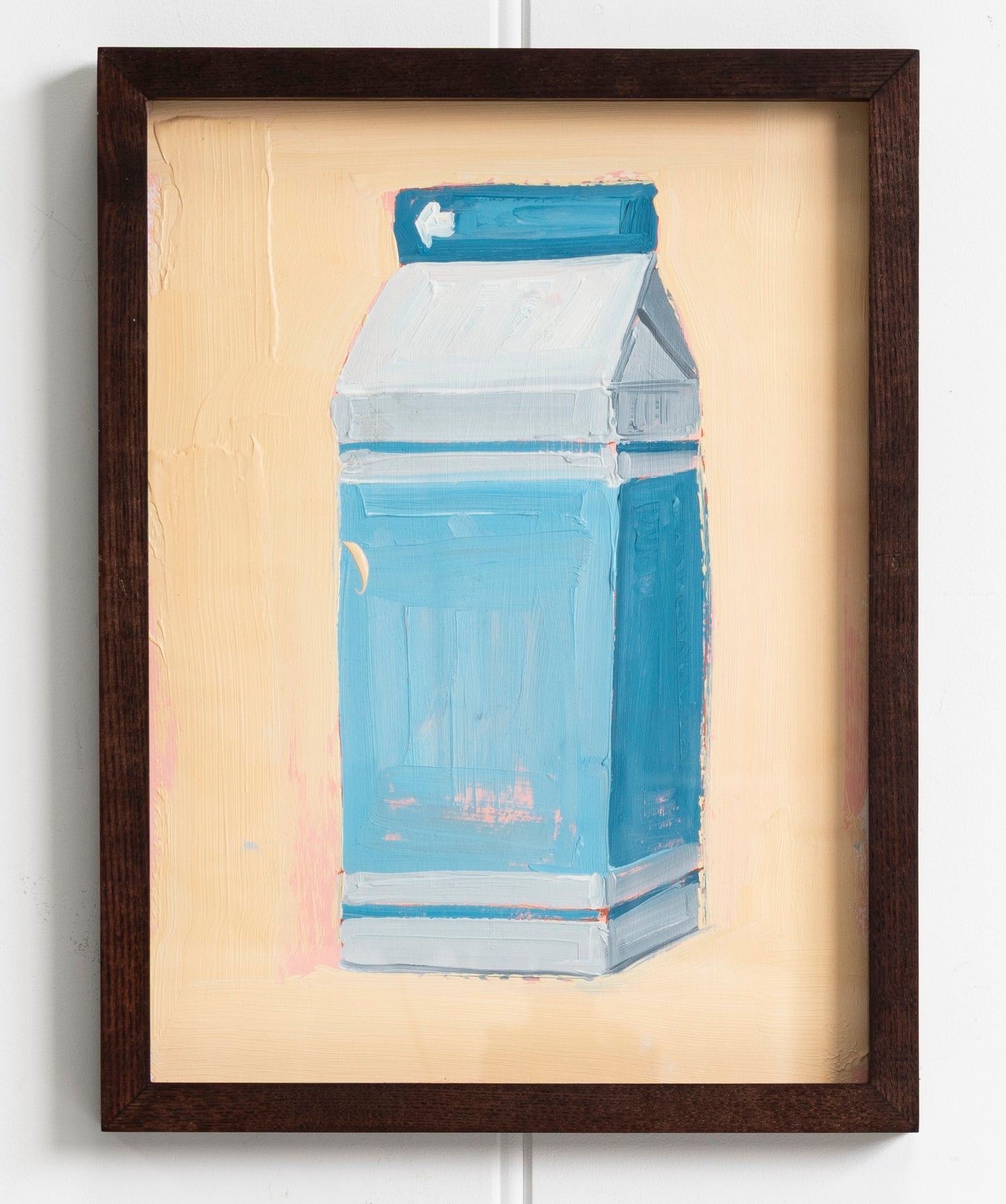 "Milk" Yellow Framed Painting