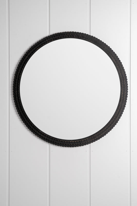 HÁM Scalloped Edge Mirror - Antique Bronze