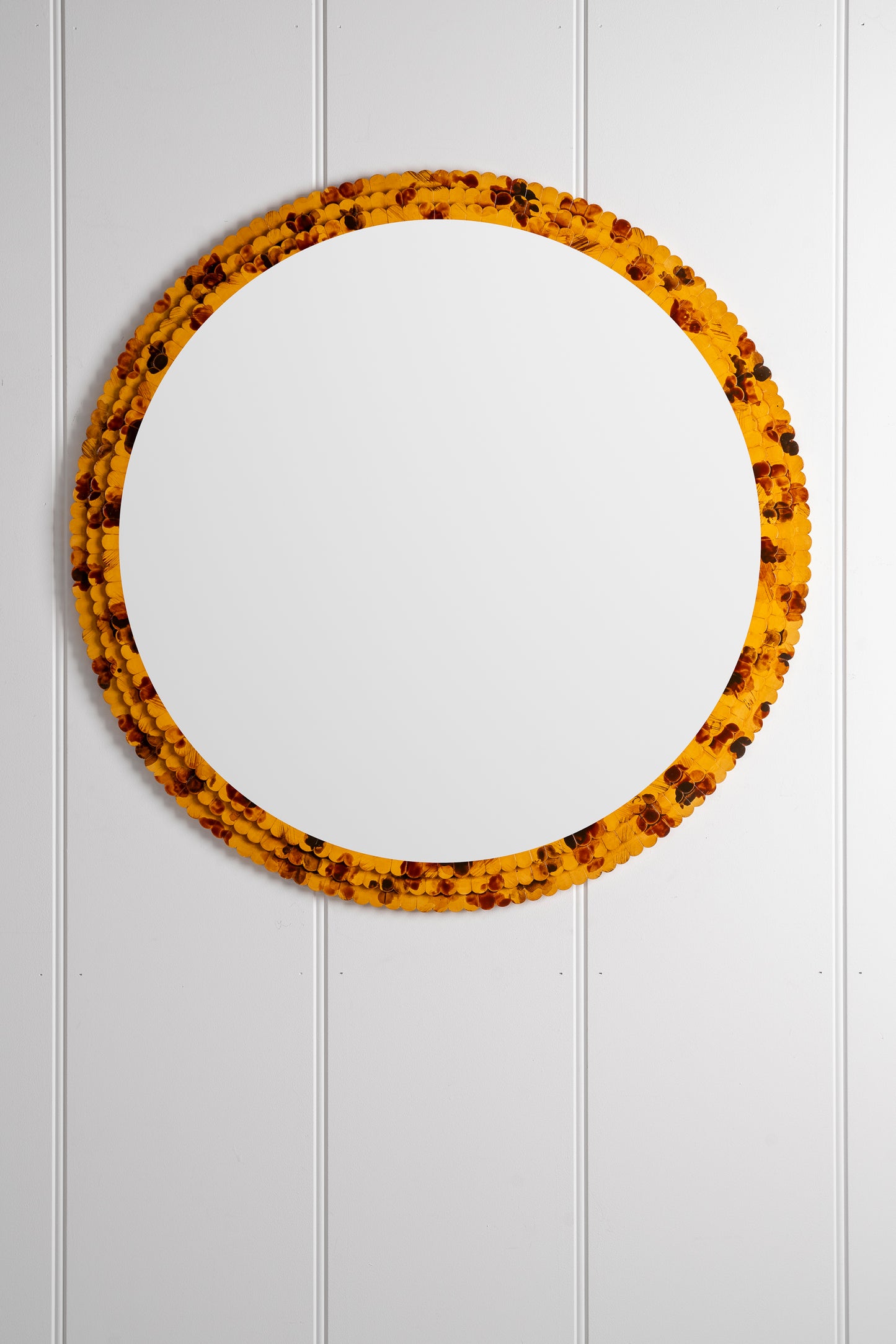 Hám Scalloped Edge Mirror - Tortoiseshell