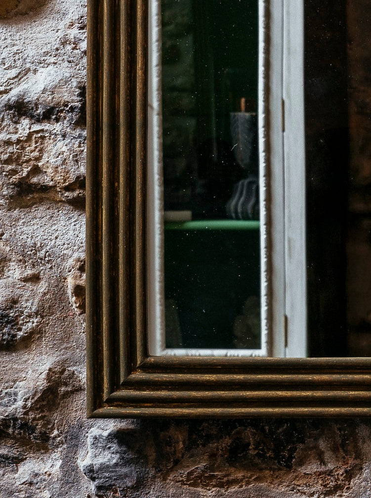 Reeded Mirror - Old Gilt