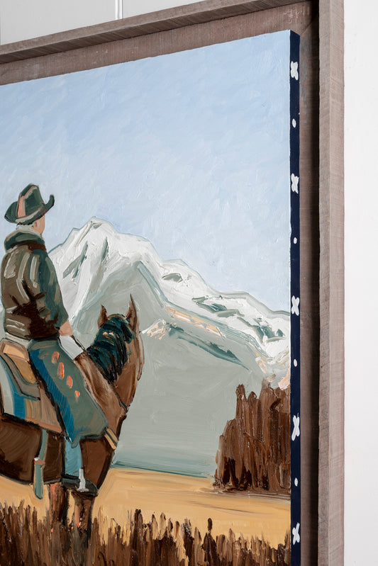 "Out West" Cowboy Painting
