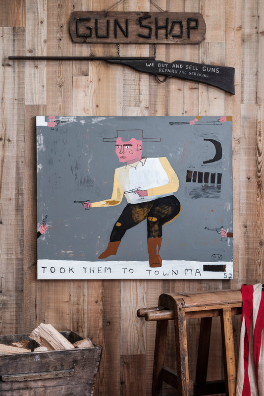 "Took Them to Town Ma" Painting