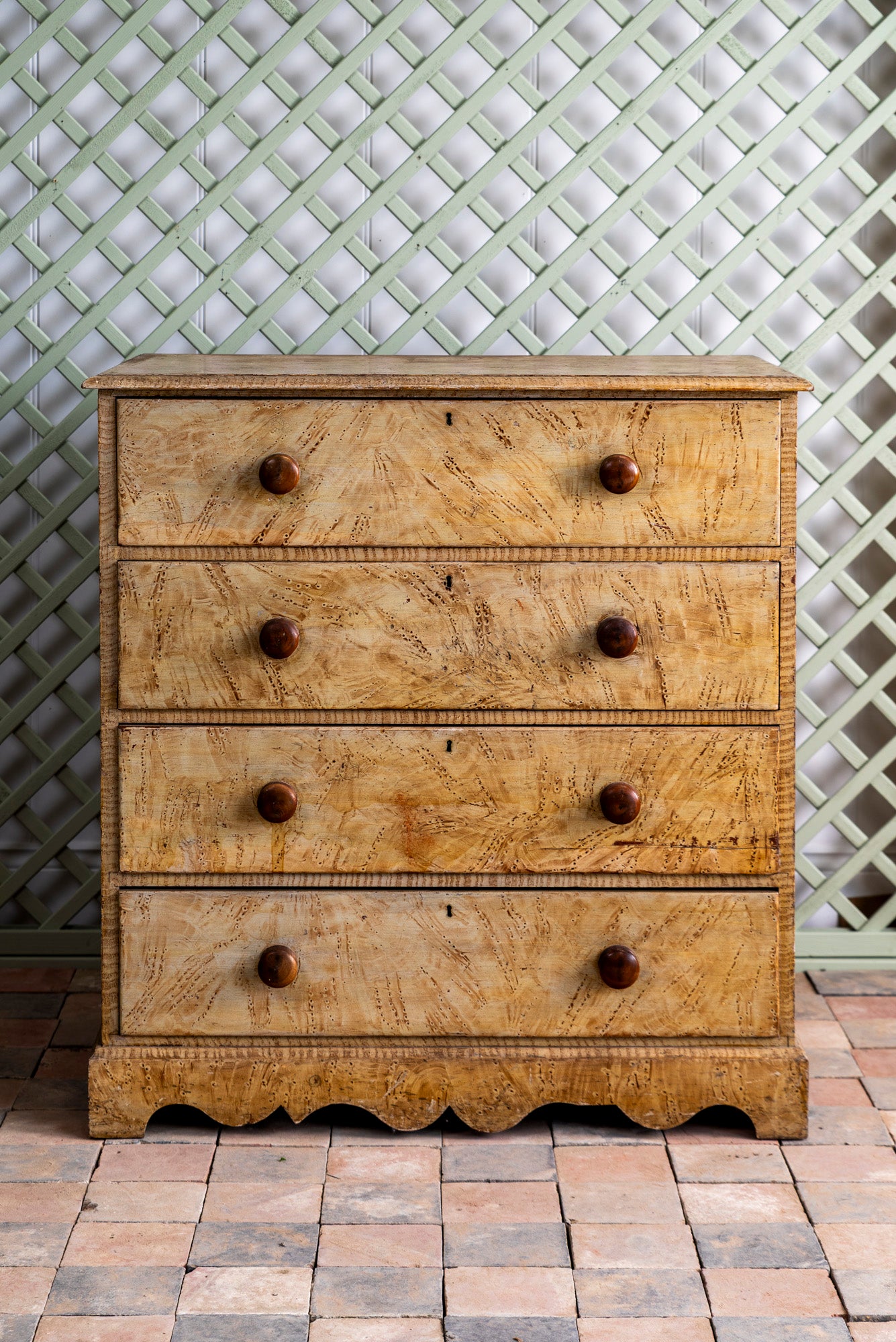 Antique Scumbled Chest of Drawers