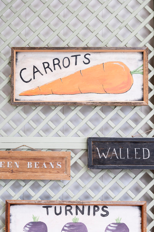 "Carrots, Cucumbers and Turnips!"