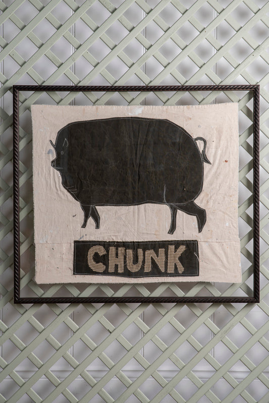 "Chunk" Framed Flag