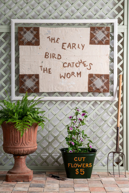 "Early Bird" Framed Flag