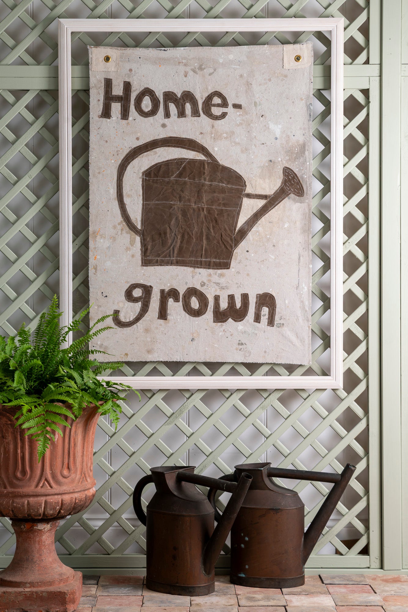 "Home Grown" Framed Flag