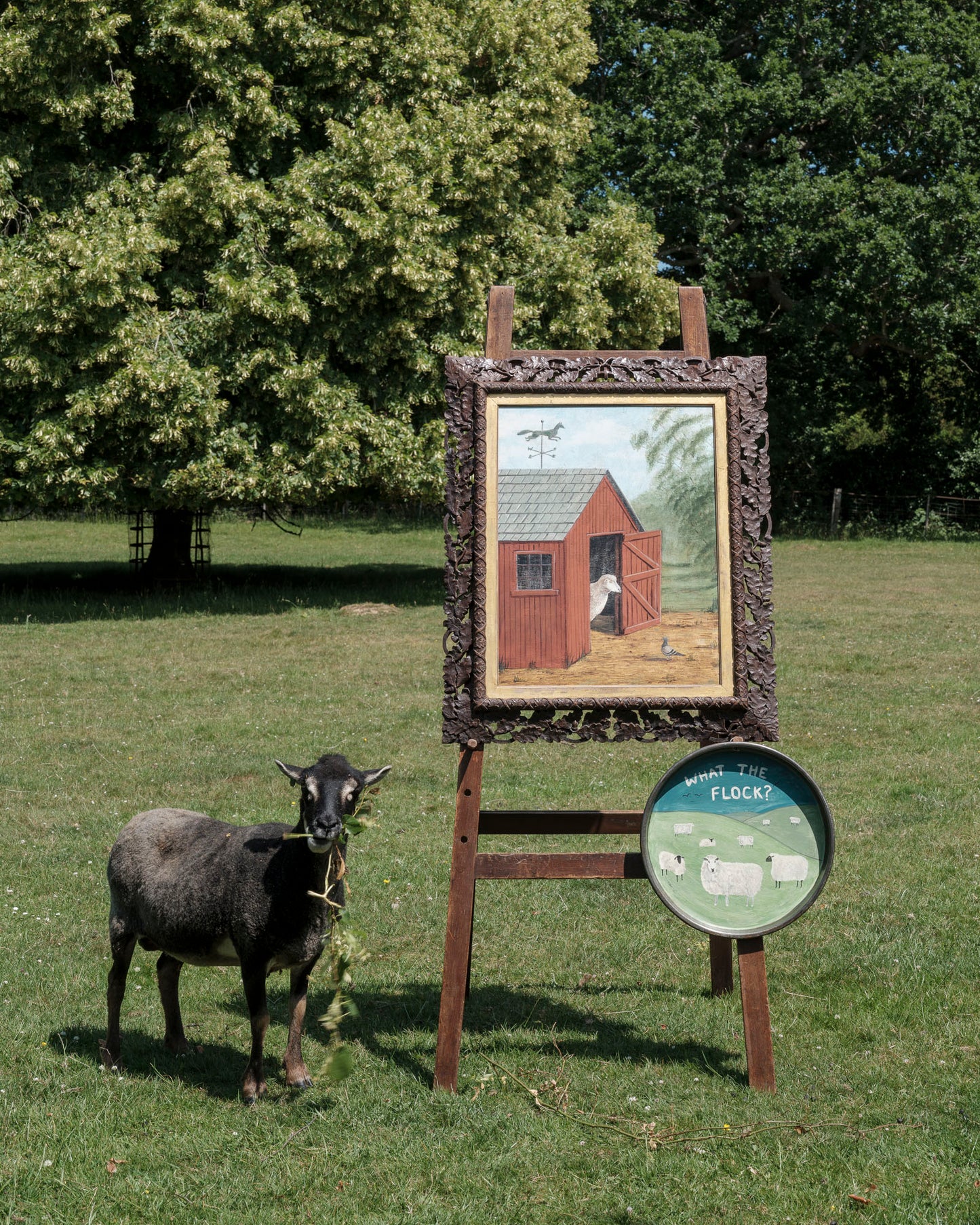 "What the Flock " Metal Tray