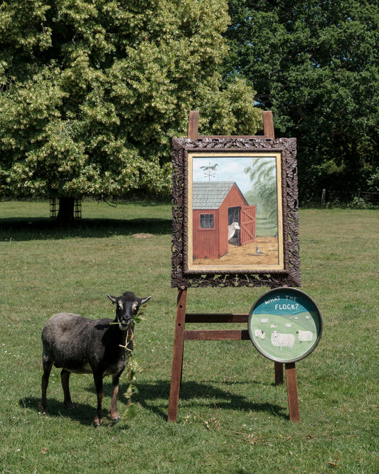 "What the Flock " Metal Tray