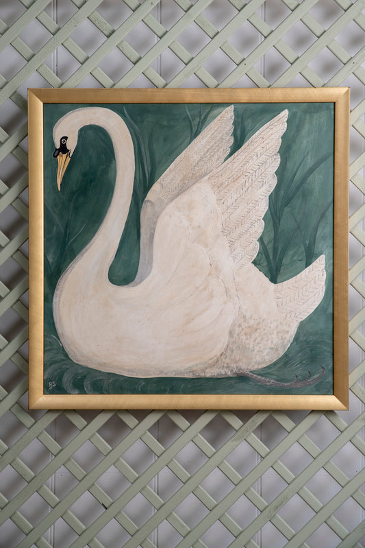 Naive Swan Painting