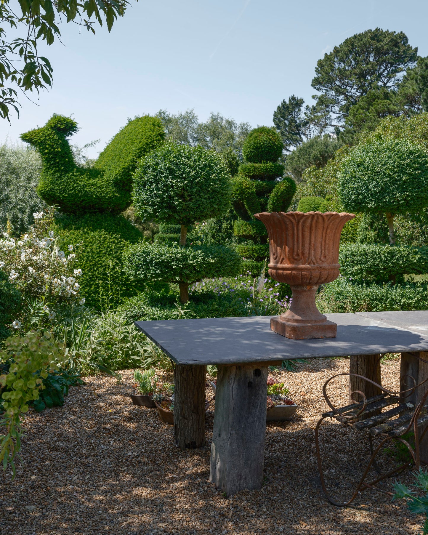 A Pair of Terracotta Urns
