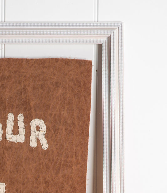 "Hold Your Horses & Stars" Framed Flag