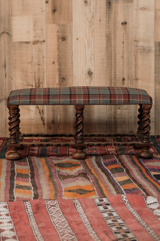 Decorative Barley Leg Stool