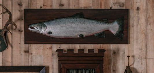 Painted Mounted Salmon