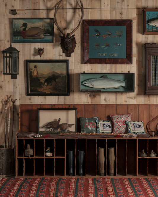 19th Century Carved Wooden Stags Head