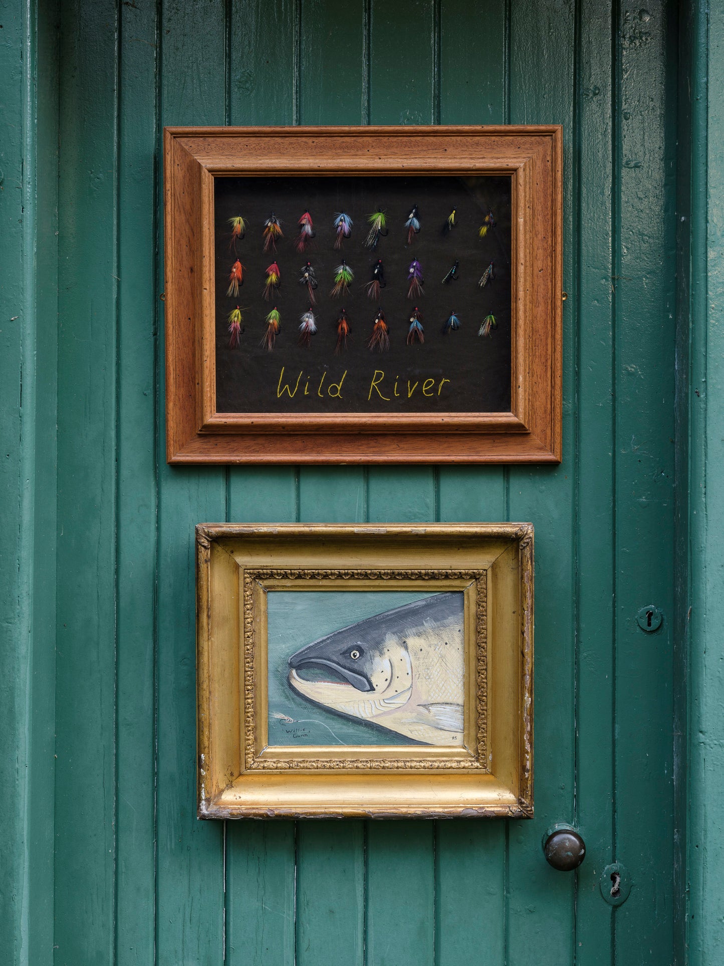 "Willie Gunn" Salmon Head Painting