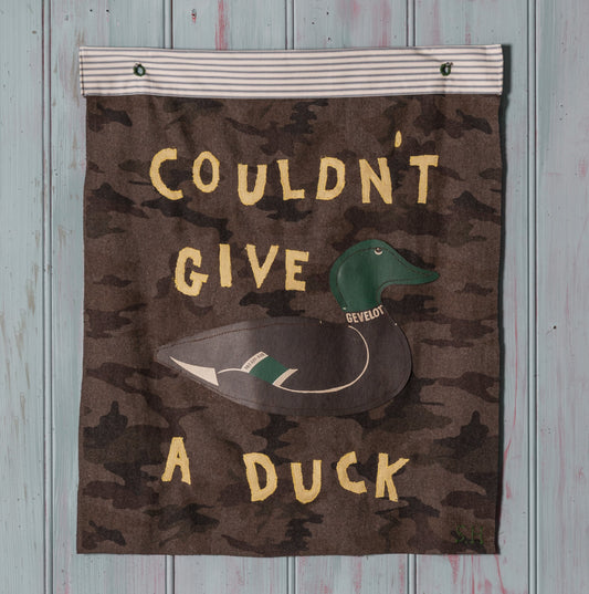 "Couldn't Give a Duck" Tapestry Flag