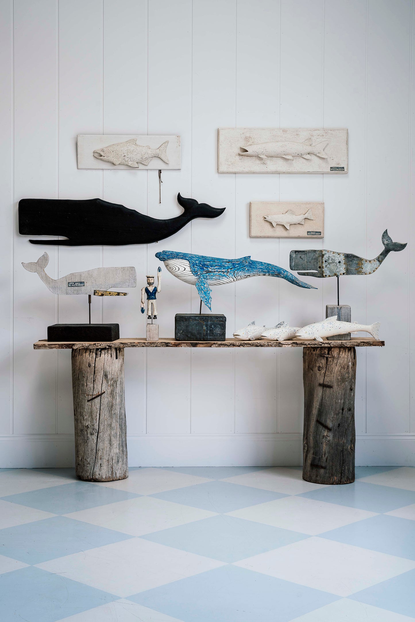 Carved Salmon on Board