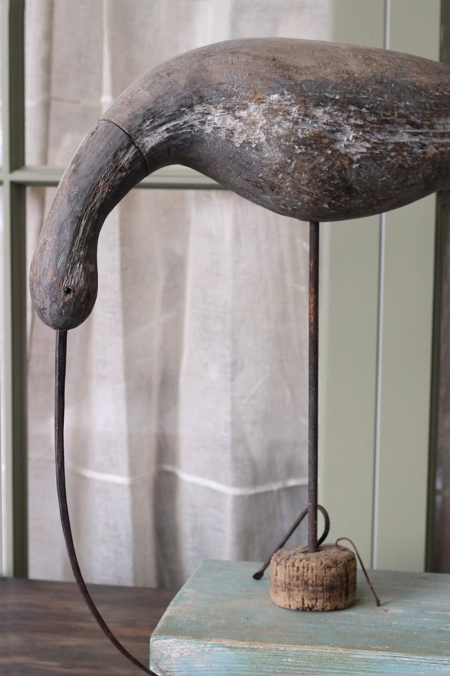 Carved Curlew Sculpture