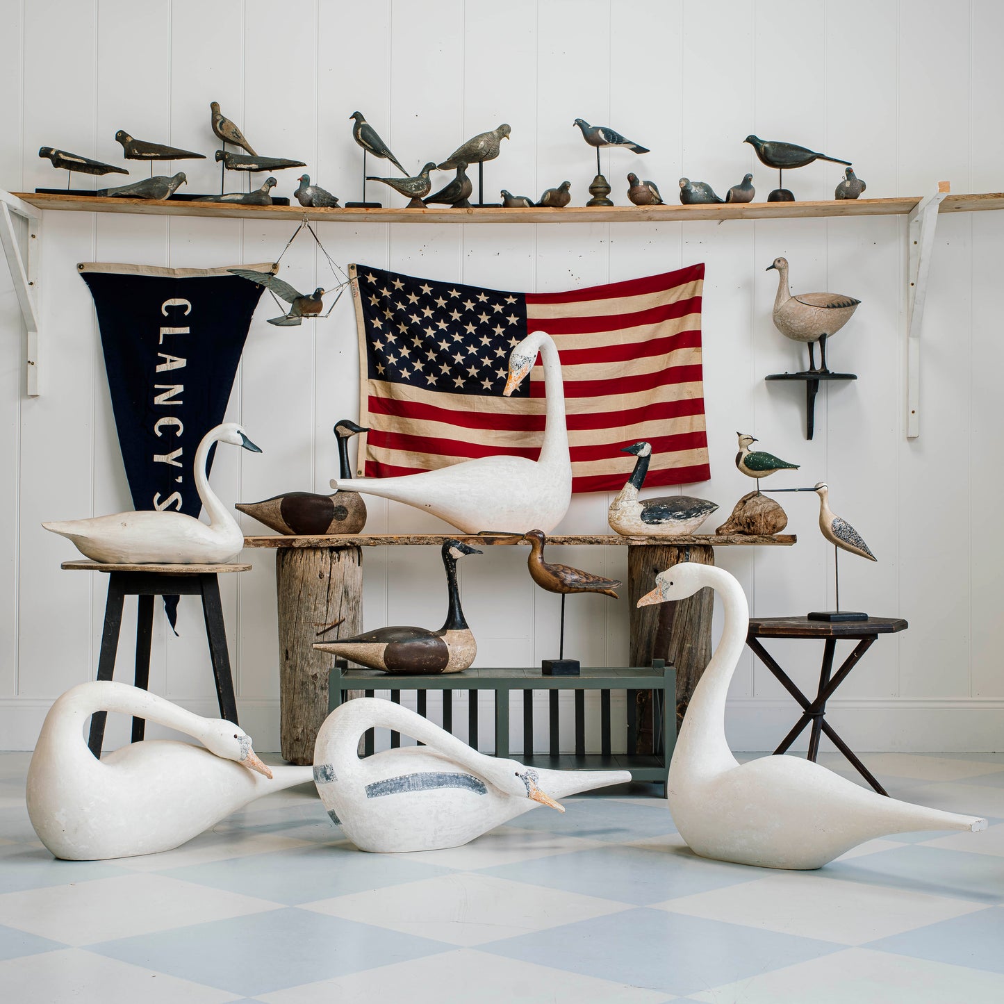 Carved Folk Art Shorebird