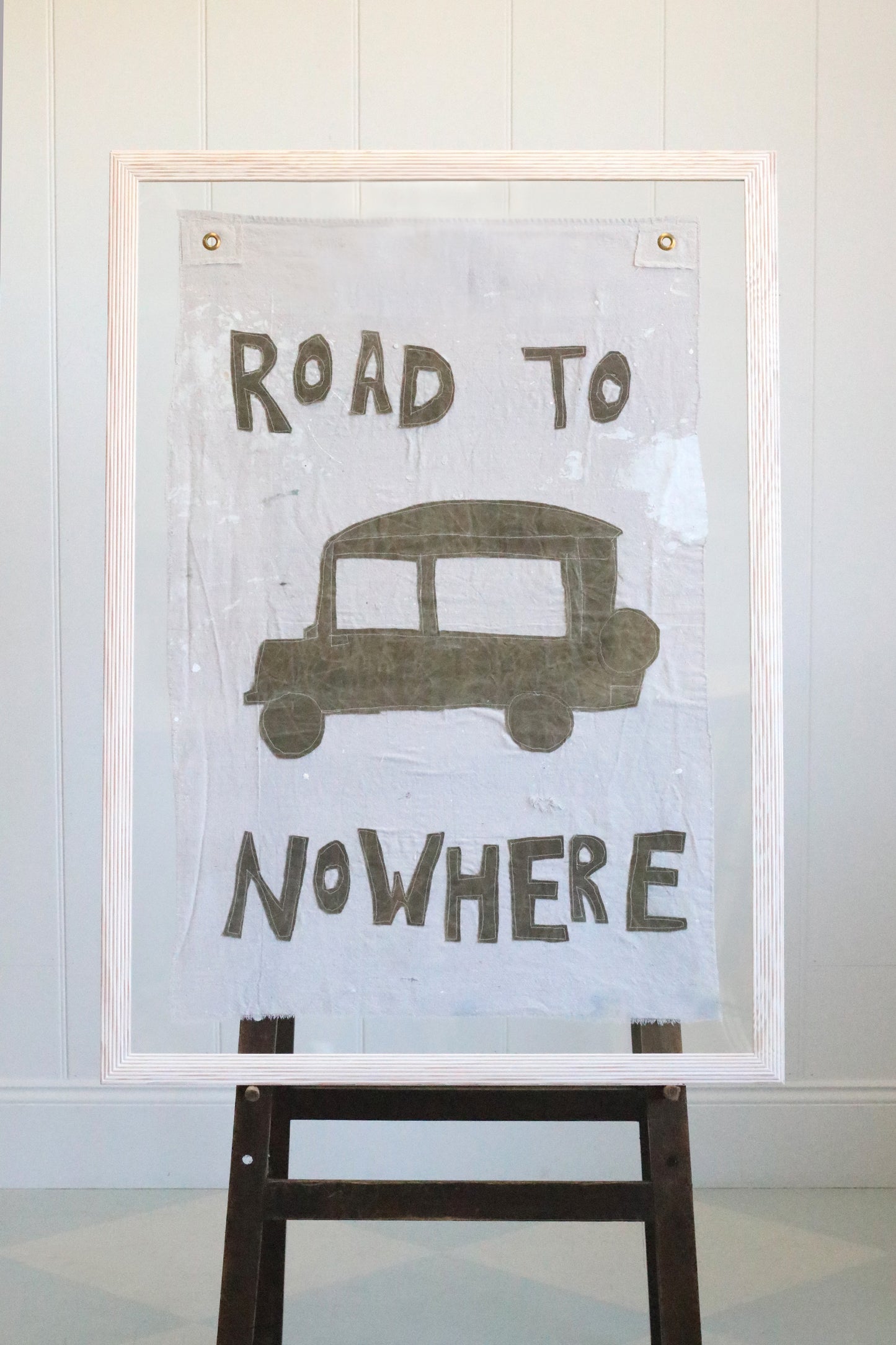 "Road to Nowhere" Framed Flag