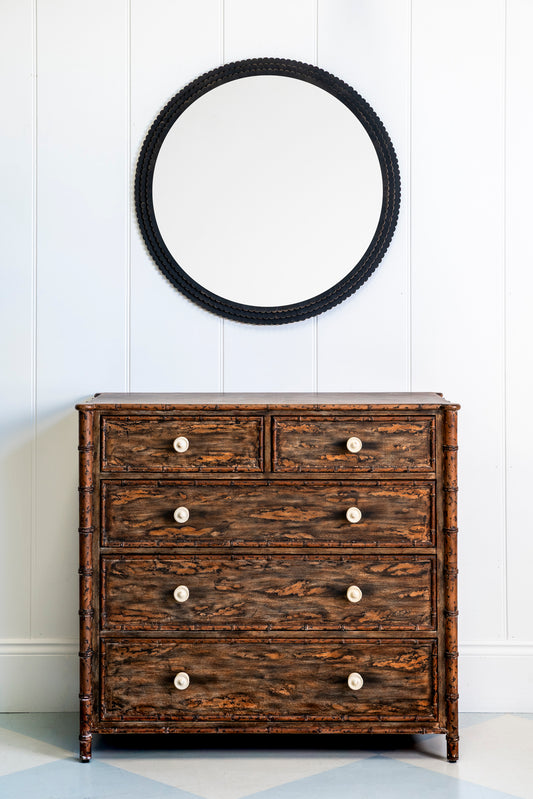 HÁM Scalloped Edge Mirror - Antique Bronze