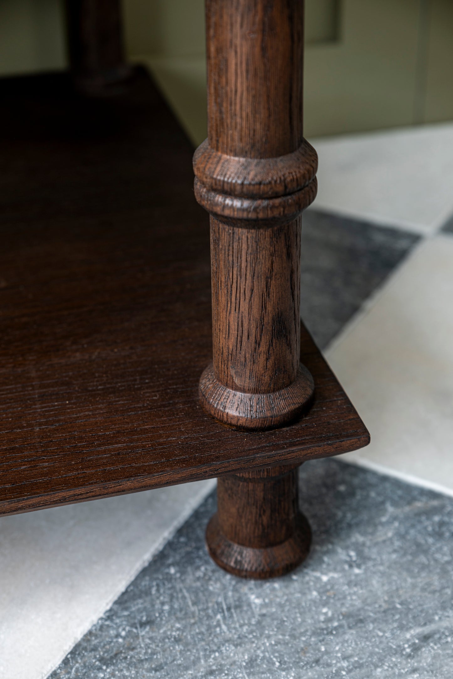 The Spool Vanity - Dark Timber