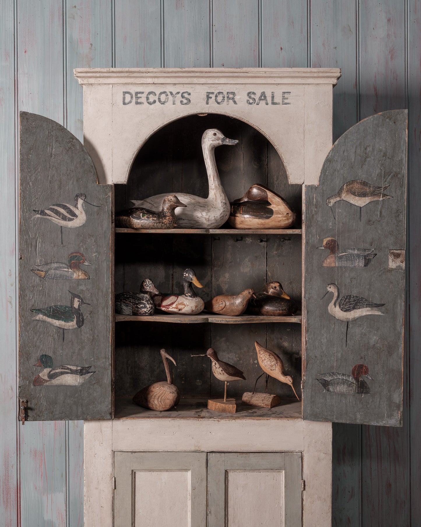 Carved Wader Decoy