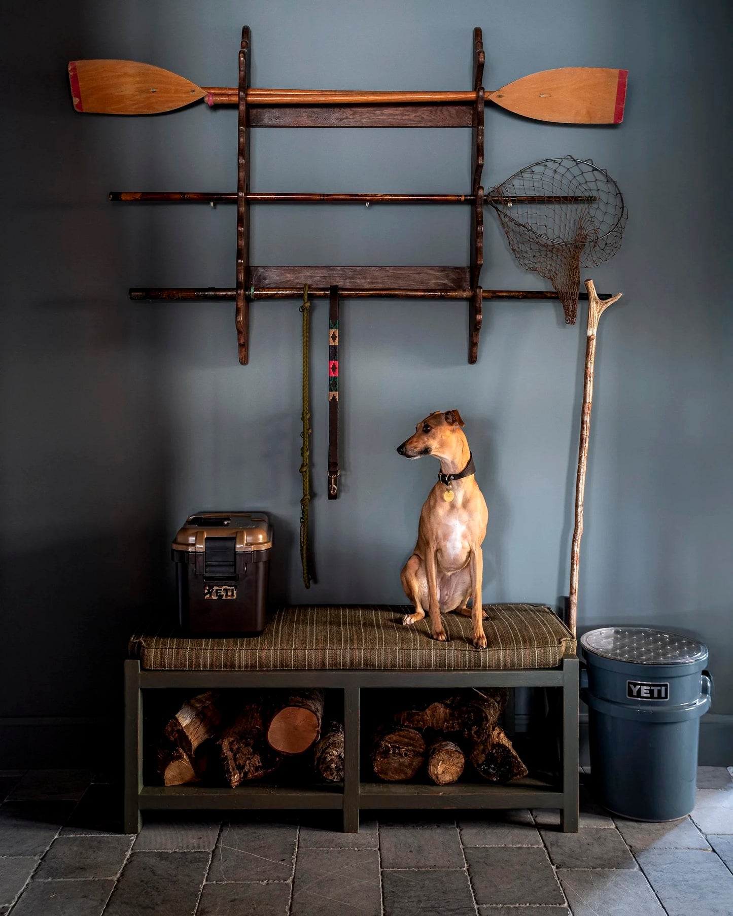 HÁM Whiskey Bench - Smokey Green