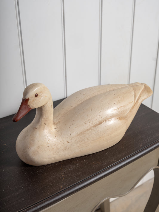 Hand Carved Wooden Goose