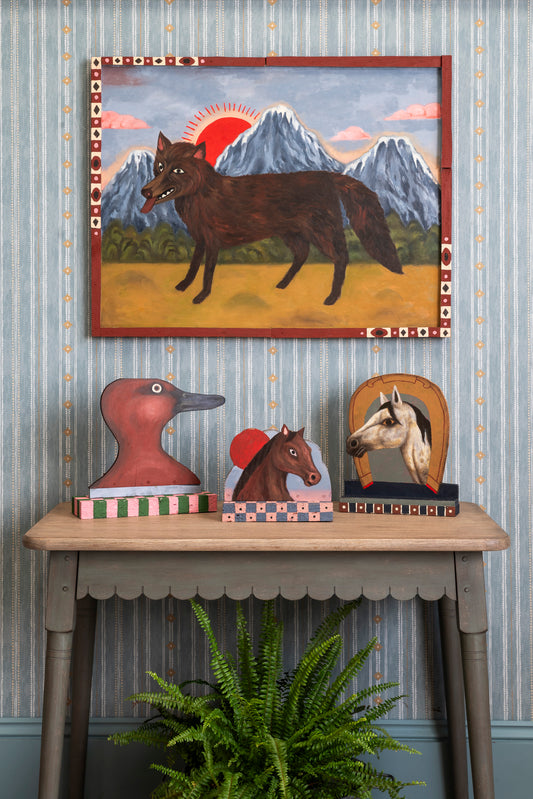 Painted Horse Plaque